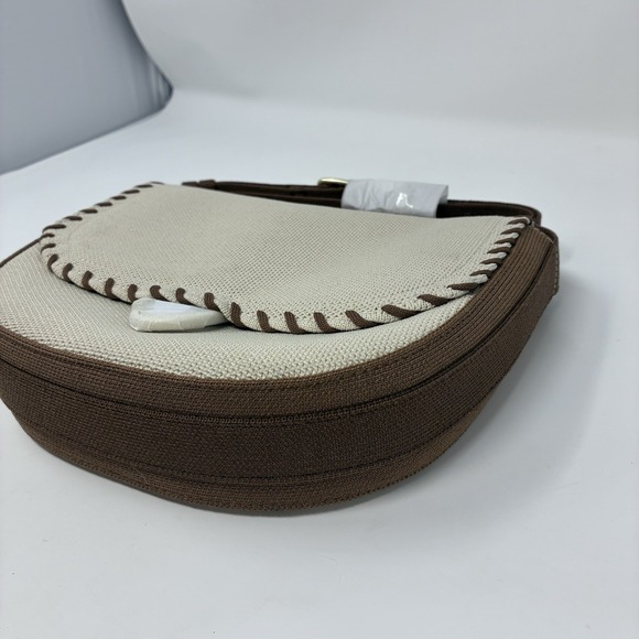 Rothy's The Saddle Bag Flat White $189 MSRP 6x9x7" Crossbody NWT - Picture 10 of 16